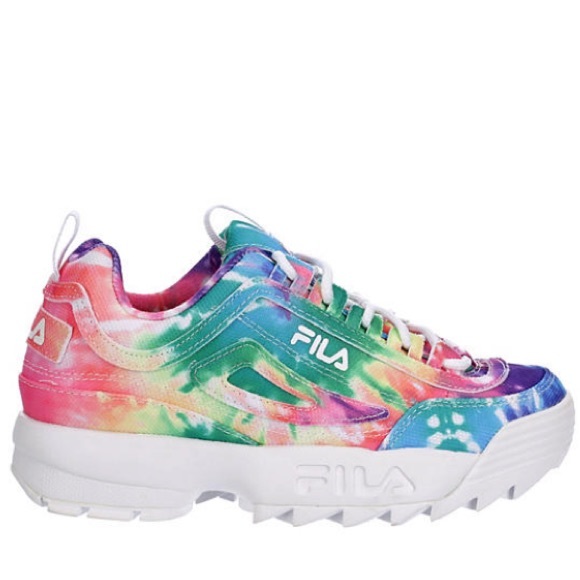 BRAND NEW TIE DYE FILA WOMENS DISRUPTOR II PREMIUM - Picture 2 of 9